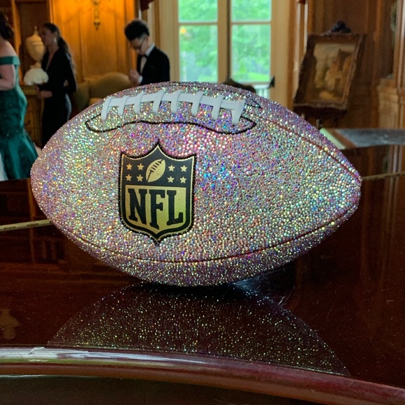 NFL Swarovski Crystal Football - Picture 1 of 7